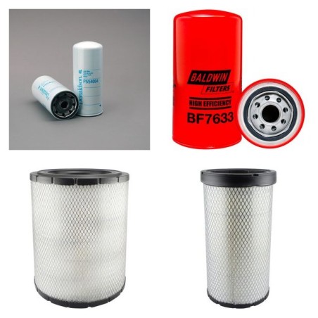Filter kit suitable for CAT 14H with CAT Engine Serial No 7WJ11-1121 Air Oil Fuel Filters