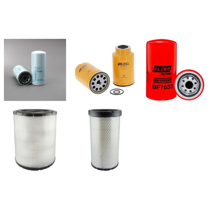 Filter kit suitable for CAT 143H with CAT Engine Serial No 1AL1-1234 Air Oil Fuel Filters