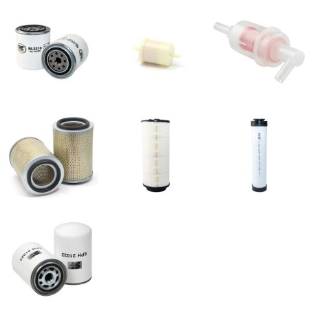 KAESER M 45 (G) Compressor Filter Service Kit w/ Kubota V 2203 Eng. Year 2007-