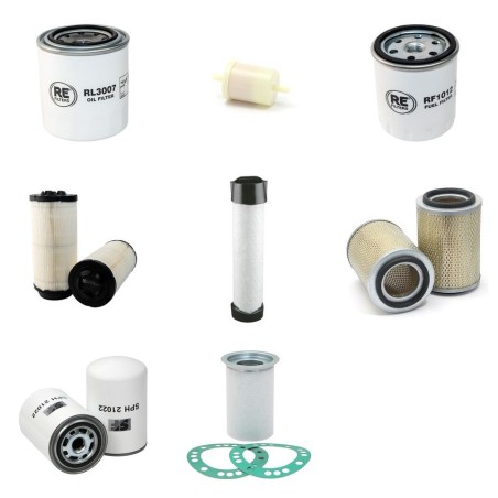 KAESER M 50 Filter Service Kit w/Kubota V 1505-T-E2B-KSR-2 Eng.