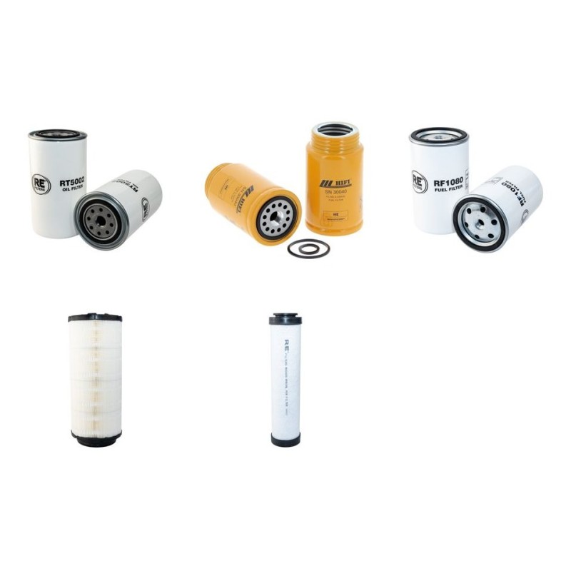 KAISER / KAMO S 3 Filter Service Kit Air Oil Fuel Filters w/Perkins 1104D-E44TA Eng.