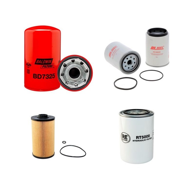 Filter kit for Kobelco Bagger CKE800-1F with Hino Engine
