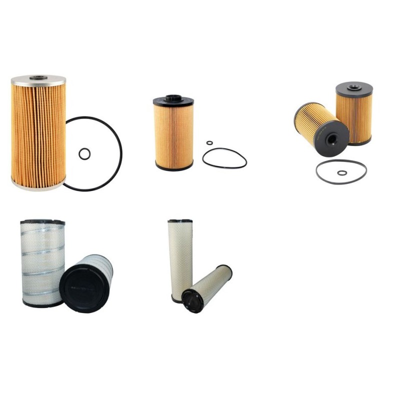 Filter kit for Kobelco Bagger CKE2500-2 with Hino Engine