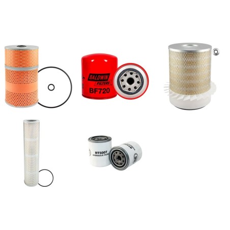 Filter kit for Kobelco Bagger K907C.LC with Mitsubishi 6D15C Engine
