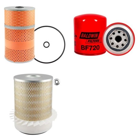 Filter kit for Kobelco Bagger K907C.LC with Mitsubishi 6D15C Engine