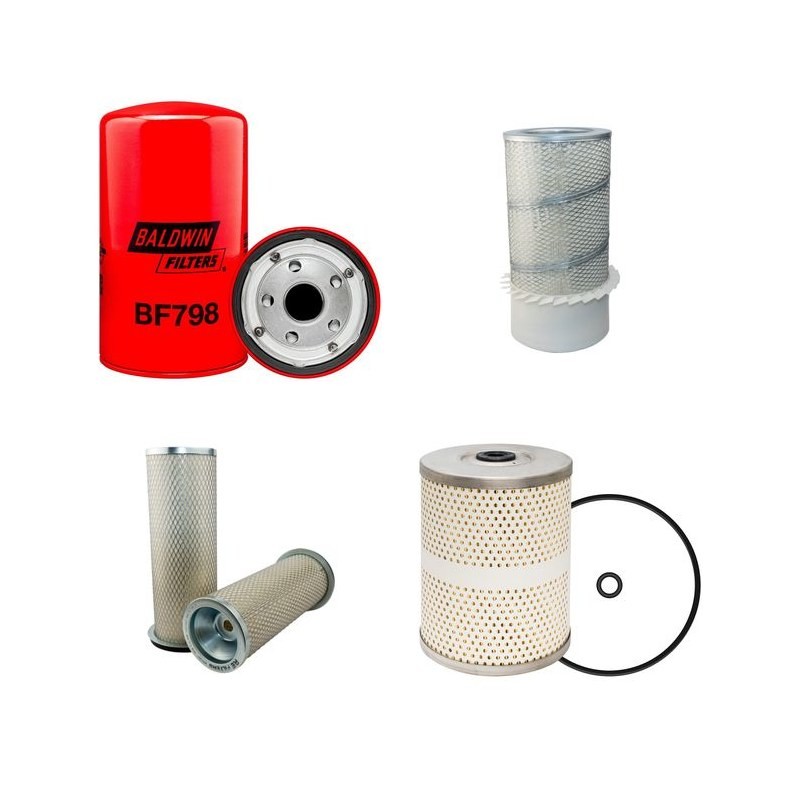 Filter kit for Kobelco Bagger K909A with Mitsubishi 6D22C Engine