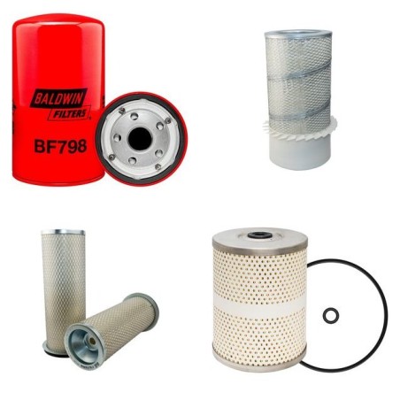 KOBELCO BAGGER K 909A Filter Service Kit w/MITSUBISHI 6D22C Eng.