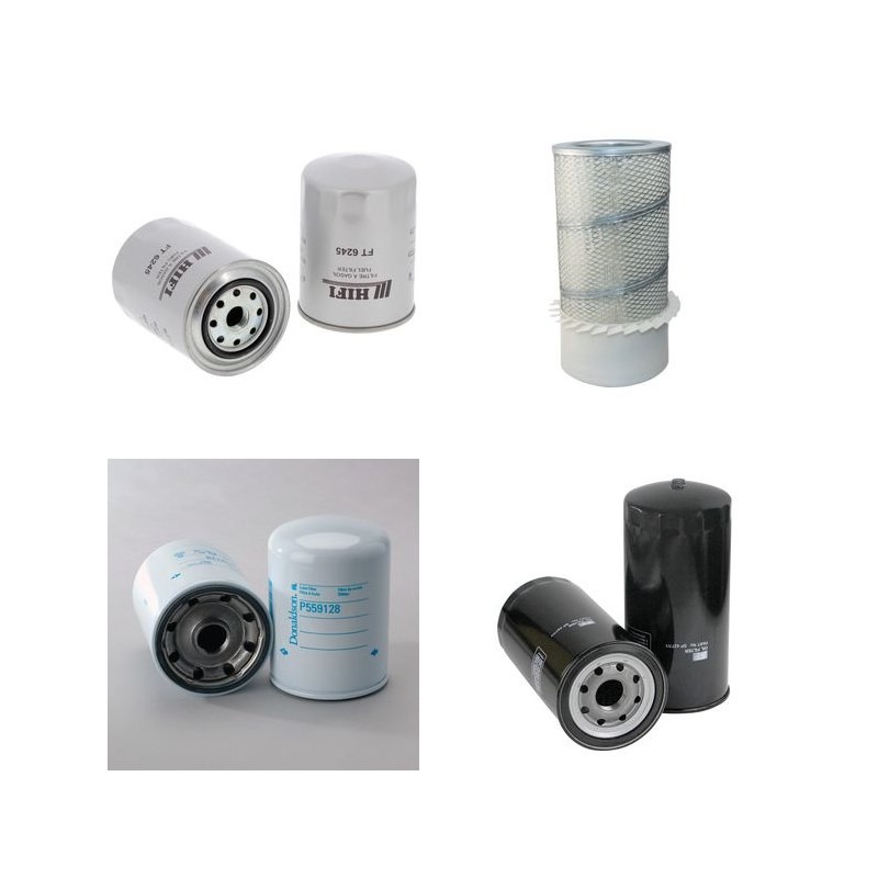 Filter kit for Kobelco Bagger LX170E with Isuzu BB6BG1 Engine