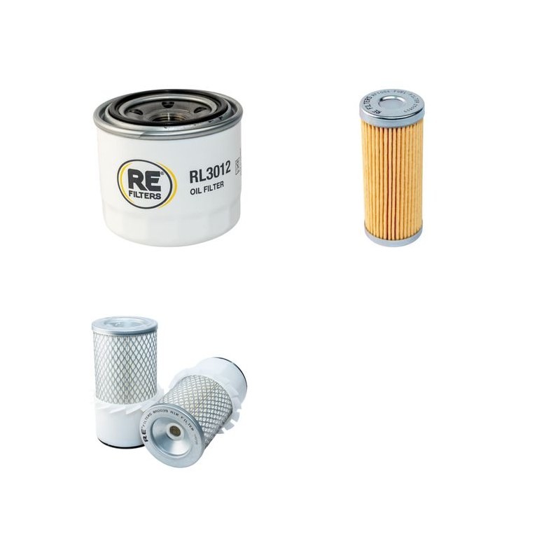 Filter kit for Kobelco SK025 Air Oil Fuel Filters with Yanmar 3TNC78L Engine Serial No PV 06201-