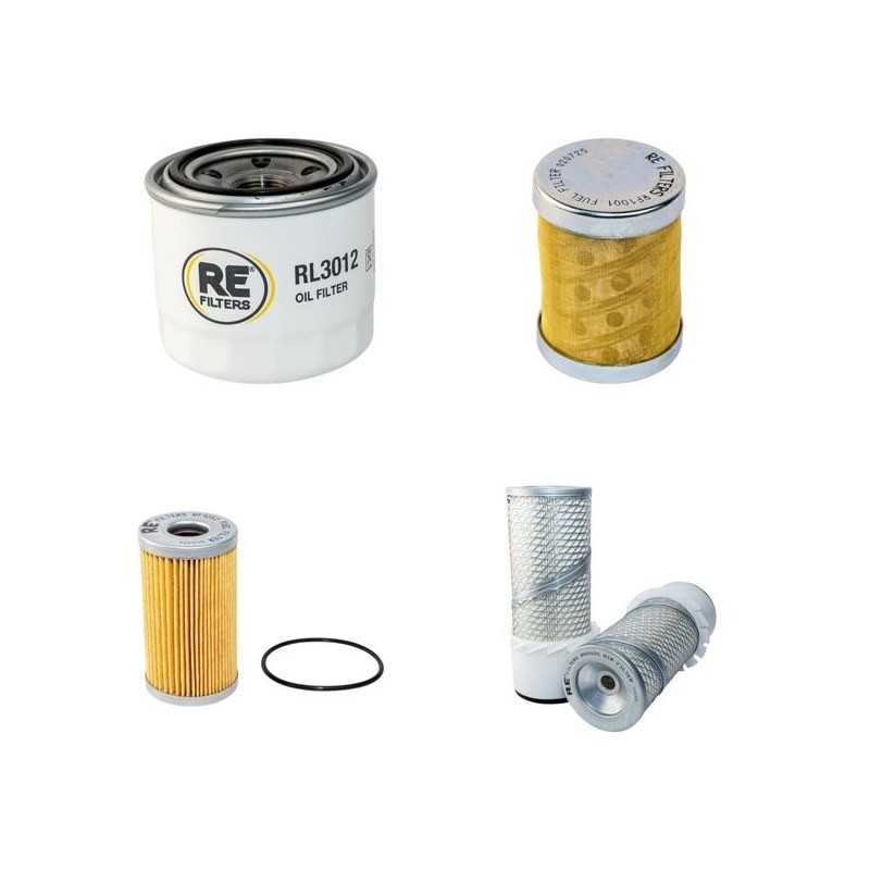 KOBELCO BAGGER SK 030SR-2 Filter Service Kit w/Yanmar 3TNE82A Eng. Air, Oil, Fuel Filters