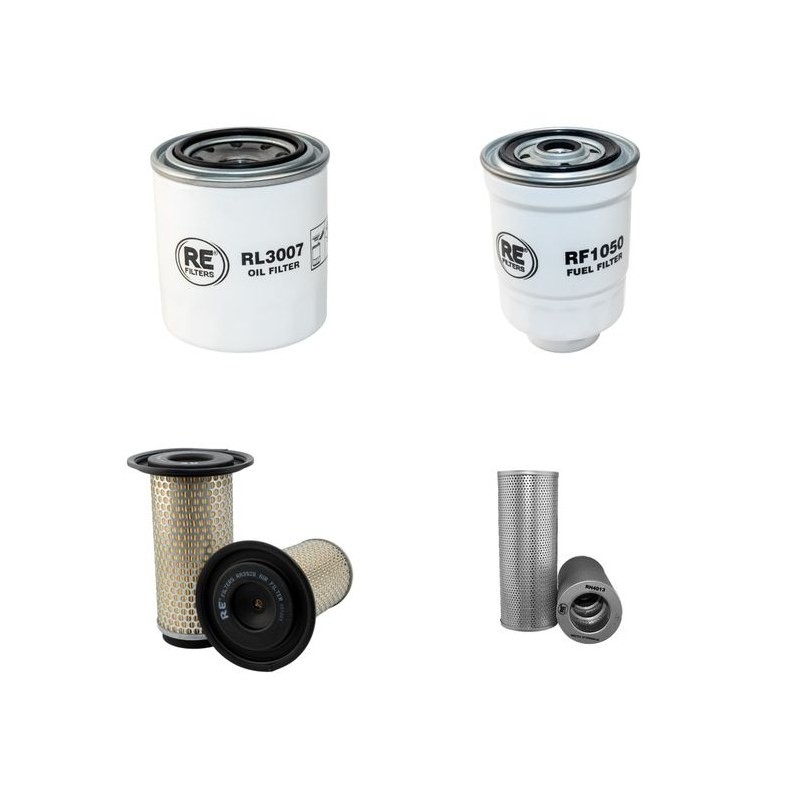 Filter kit for Kobelco SK045MARKII with Mitsubishi Engine