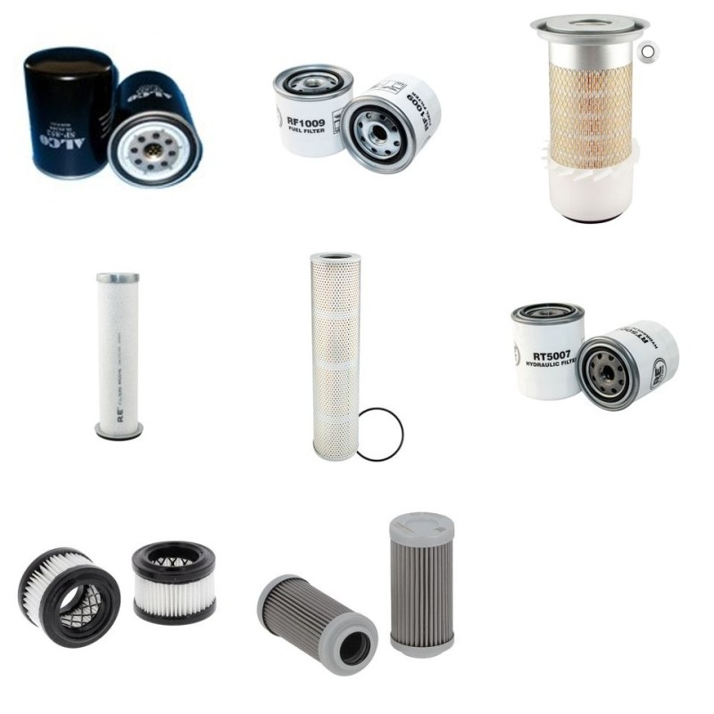 Filter kit for Kobelco SK60 with Isuzu 4Jb1Py Engine
