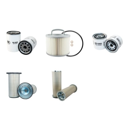 KOBELCO BAGGER SK 120 (LC) Filter Service Kit Air Oil Fuel Filters w/Isuzu 4BD1-T Eng.