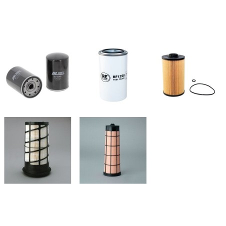 Filter kit for Kobelco SK135SR-2 Air Oil Fuel Filters with Mitsubishi Engine