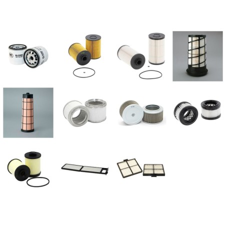 KOBELCO BAGGER SK 140 SR-3 Filter Service Kit w/MITSUBISHI D04EG-TTA Eng.