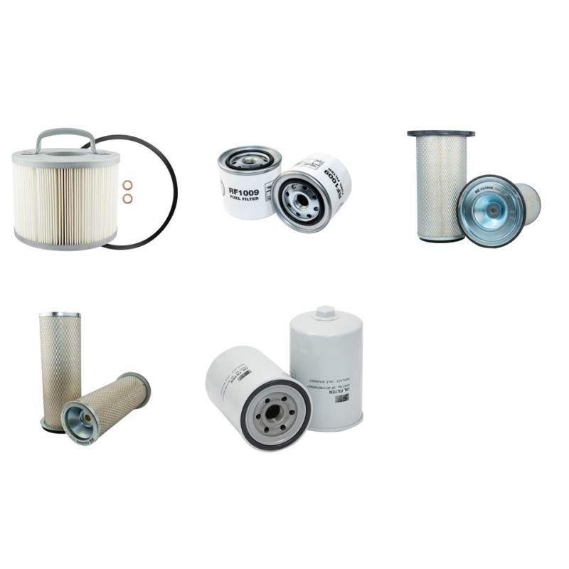 Filter kit for Kobelco Bagger SK150(LC) MarkIII with Isuzu 4BD1(B)T Engine