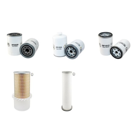 Filter kit for Kobelco SK160LC Air Oil Fuel Filters with Cummins 4BTA3.9 Engine
