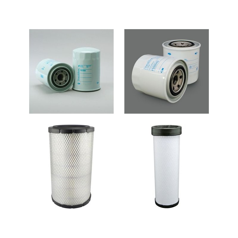 KOBELCO BAGGER SK 170 LC Filter Service Kit Air Oil Fuel Filters w/MITSUBISHI 4D34-TL Eng.