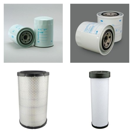 KOBELCO BAGGER SK 170 LC Filter Service Kit Air Oil Fuel Filters w/MITSUBISHI 4D34-TL Eng.