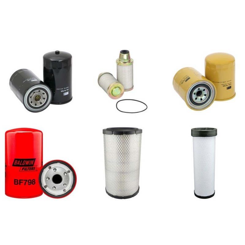 KOBELCO BAGGER SK 200(LC)-6E  Filter Service Kit w/MITSUBISHI 6D34-TLE2A Eng. SN   YQ10-0550 YR  1-