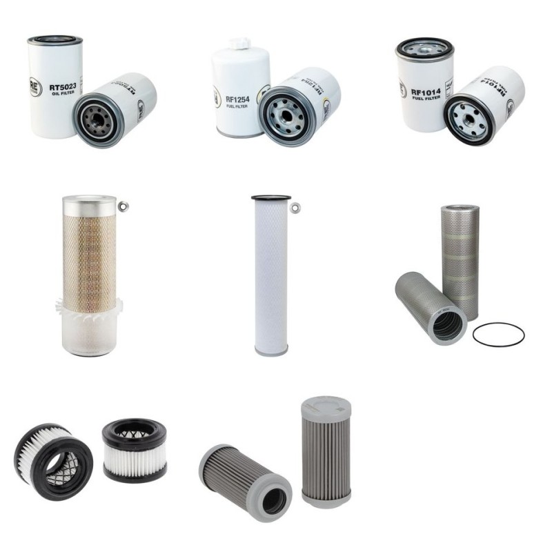 Filter kit for Kobelco Bagger SK210 with Cummins 6BT5.9 Engine Serial No YNU0201-
