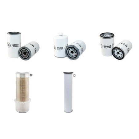 Filter kit for Kobelco Bagger SK210LC with Cummins 6BT5.9 Engine Serial No YQU2001-