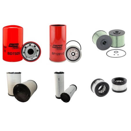 Filter kit for Kobelco Bagger SK210LC9 with Hino J05E-TJ Engine
