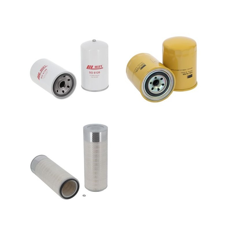 Filter kit for Kobelco Bagger SK220 III LQU0017-/LLU0601- 
