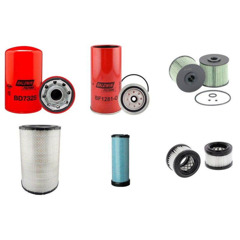 KOBELCO BAGGER SK 260-9 Filter Service Kit w/HINO J05E-TK Eng.