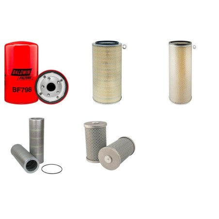 Filter kit for Kobelco Bagger SK400 with Mitsubishi 6D22CT Engine