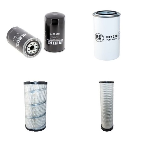 KOMATSU D 61PX-15E0  Filter Service Kit Air Oil Fuel Filters w/KOMATSU SAA 6D107E-1 Eng. SN  B45001-