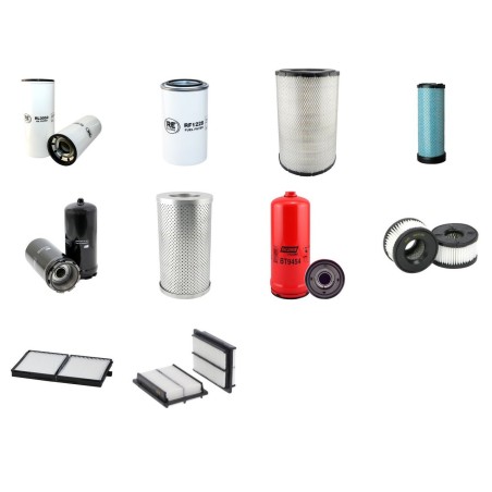 Filter Kit for Komatsu D65EX/PX-17 with Komatsu SAA6D114E-3 Engine