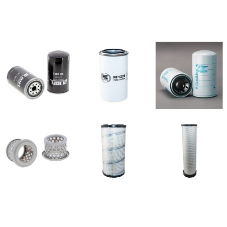 KOMATSU HB 215 Filter Service Kit Air Oil Fuel Filters w/KOMATSU SAA4D107E-1-A Eng.