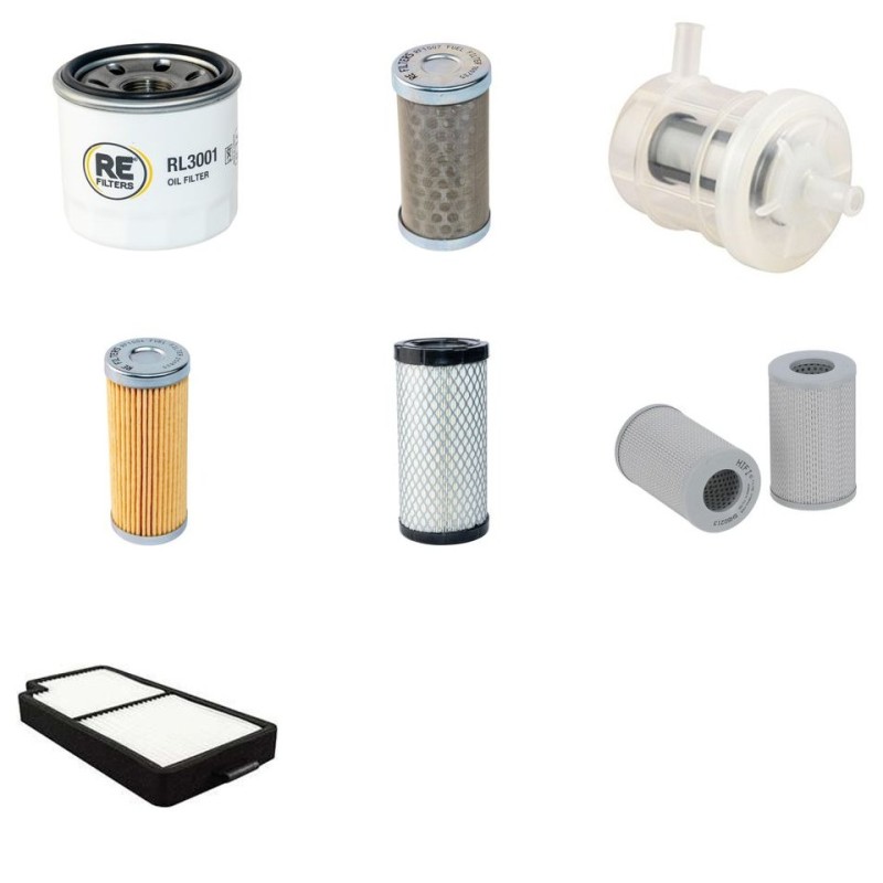 Komatsu PC20 MR-2 Filter Service Kit W/ 3D76E Engine