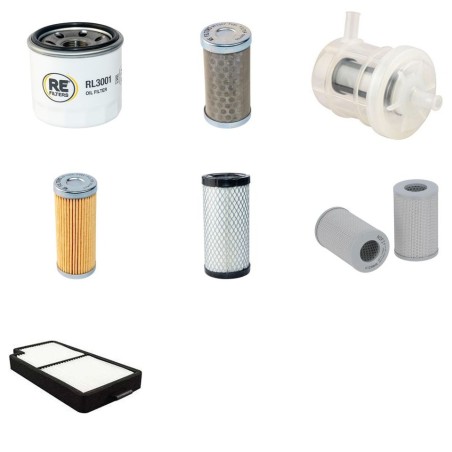 Komatsu PC20 MR-2 Filter Service Kit W/ 3D76E Engine