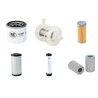 Filter Kit for Komatsu PC26MR-3 with Komatsu 3D76E Engine