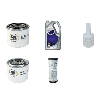 Filter Kit for Komatsu PC27MR-2 Engine Filter & Lubricant Service Kit