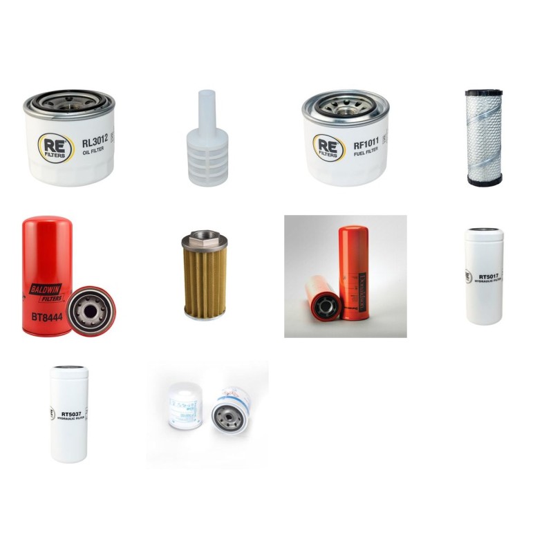 Filter Kit for Komatsu PC27R-8 with Komatsu 3D82AE-5MFA Engine Serial No F 31254-