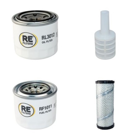 KOMATSU PC 27R-8 Filter Service Kit w/Komatsu 3D82AE-5MFA Eng. Air, Oil, Fuel Filters Serial No F 31254-