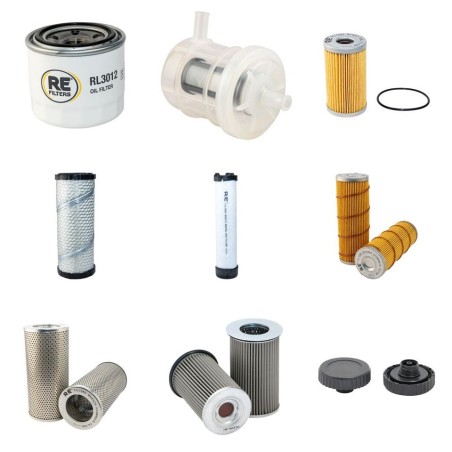 Filter Kit for Komatsu PC30-8 with Yanmar 3D84E Engine