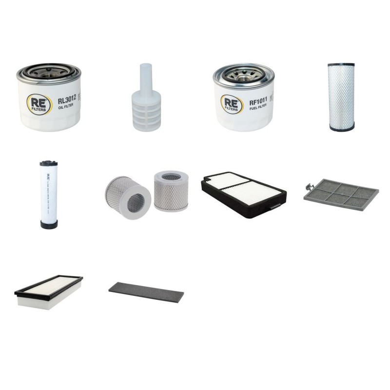 KOMATSU PC 45MR3 Filter Service Kit w/Komatsu 4D88E-6 Eng. 2008-