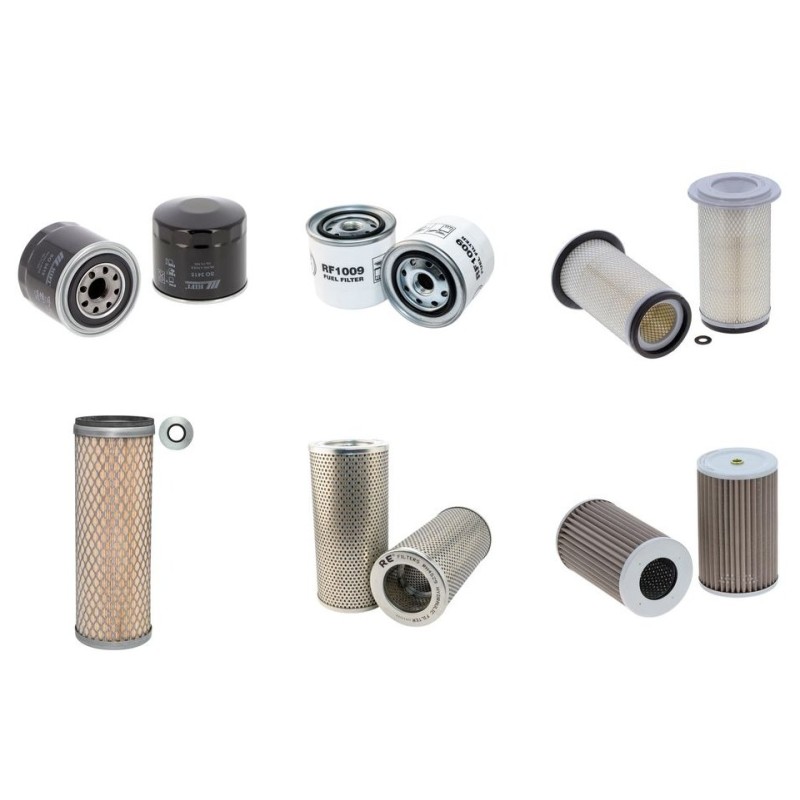 KOMATSU PC 60-6 Filter Service Kit Air Oil Fuel Filters w/KOMATSU 4D95L Eng.