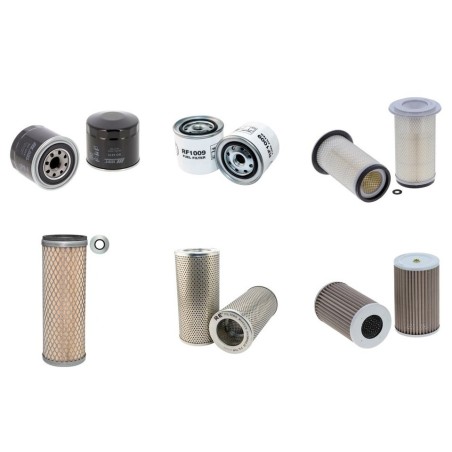 KOMATSU PC 60-6 Filter Service Kit Air Oil Fuel Filters w/KOMATSU 4D95L Eng.