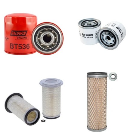 Filter Kit for Komatsu PC60-6 Air Oil Fuel Filters with Komatsu 4D95L Engine