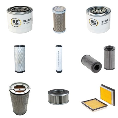KOMATSU PC 75R-2 Filter Service Kit w/Yanmar 4D98E-1FB Eng.