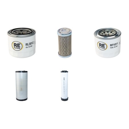 KOMATSU PC 75R-2 Filter Service Kit w/Yanmar 4D98E-1FB Eng. Air, Oil, Fuel Filters