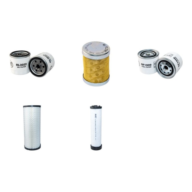 Filter Kit for Komatsu PC78MR-6 with S4D95LE-3 Engine Air, Oil, Fuel Filters