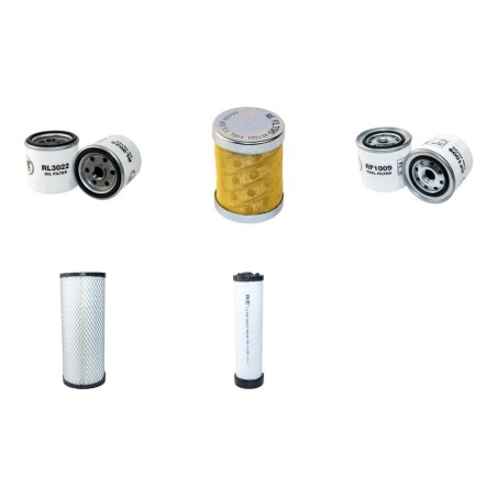 Filter Kit for Komatsu PC78MR-6 with S4D95LE-3 Engine Air, Oil, Fuel Filters