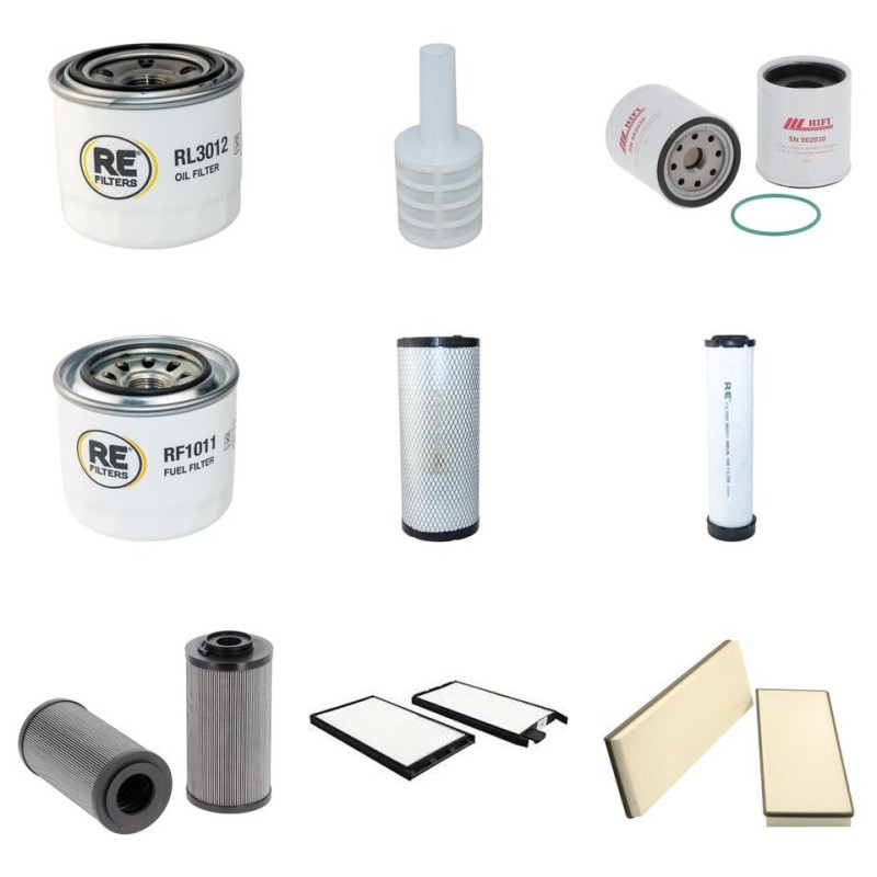 KOMATSU PC 80 MR-3 Filter Service Kit w/KOMATSU 4D98E Eng.