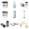 KOMATSU PC 80 MR-3 Filter Service Kit w/KOMATSU 4D98E Eng.